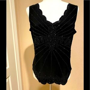 MSK Women’s top Black elegant beaded